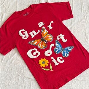 Gnarcotic Vibrant Red with Butterfly Design size small 🆕